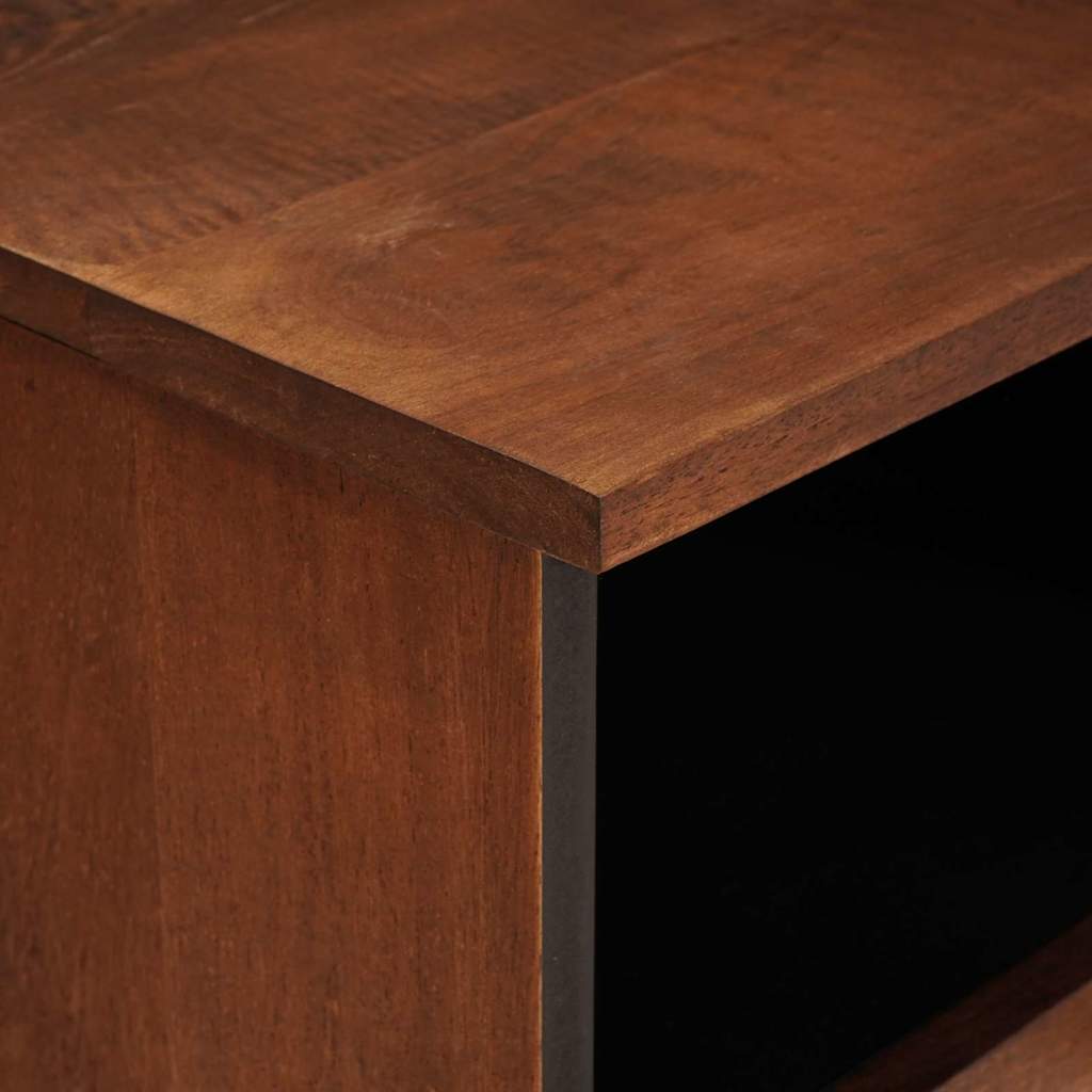 Mueble de TV Marrón 100 x 33,5 x 46 cm Madera de mango maciza