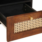 Mueble de TV Marrón 100 x 33,5 x 46 cm Madera de mango maciza