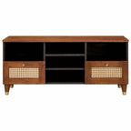 Mueble de TV Marrón 100 x 33,5 x 46 cm Madera de mango maciza
