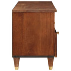Mueble de TV Marrón 100 x 33,5 x 46 cm Madera de mango maciza