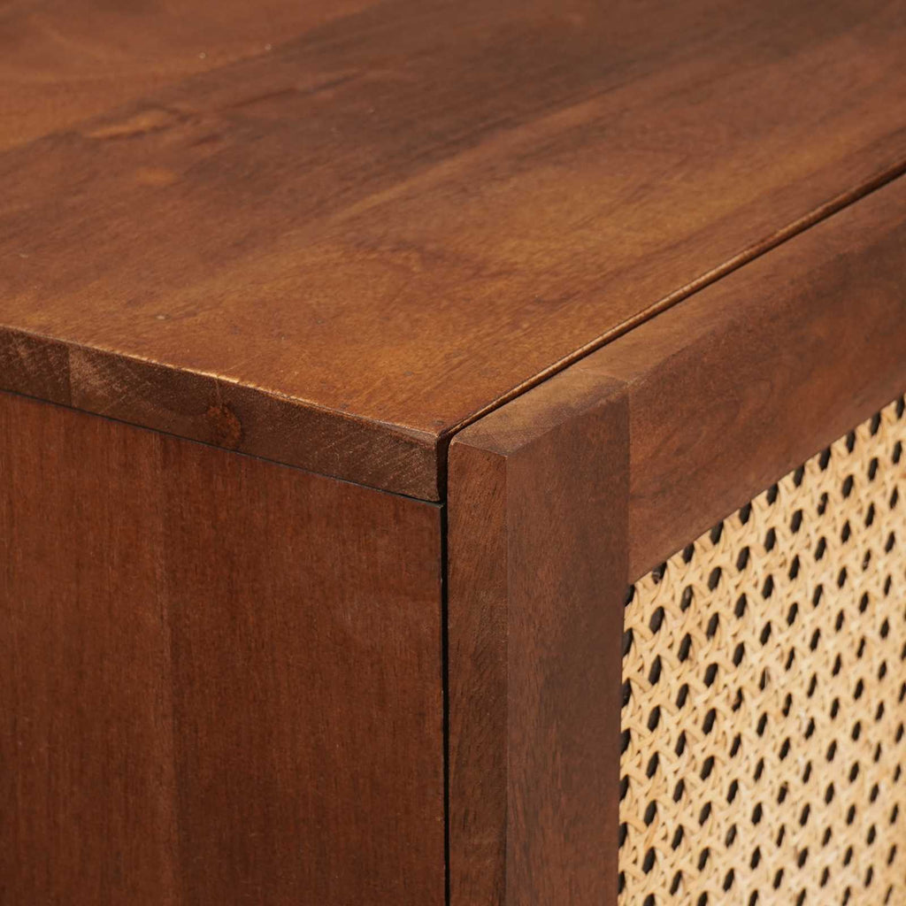 Mueble Alto Marrón 60 x 33,5 x 100 cm Madera de mango maciza