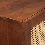 Mueble Alto Marrón 60 x 33,5 x 100 cm Madera de mango maciza