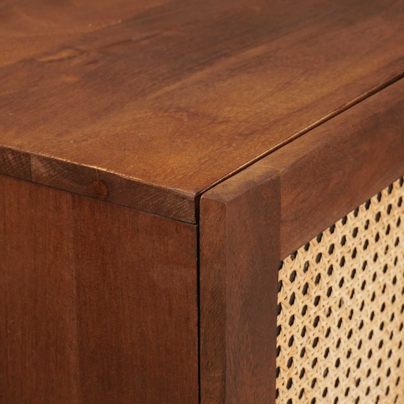 Mueble Alto Marrón 60 x 33,5 x 100 cm Madera de mango maciza