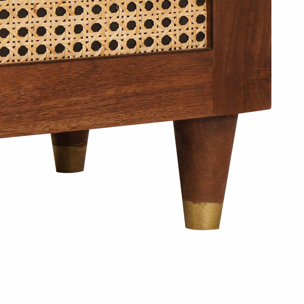 Mueble Alto Marrón 60 x 33,5 x 100 cm Madera de mango maciza
