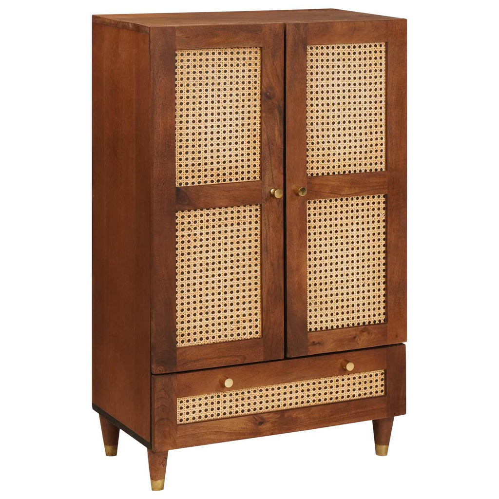 Mueble Alto Marrón 60 x 33,5 x 100 cm Madera de mango maciza