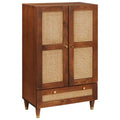 Mueble Alto Marrón 60 x 33,5 x 100 cm Madera de mango maciza