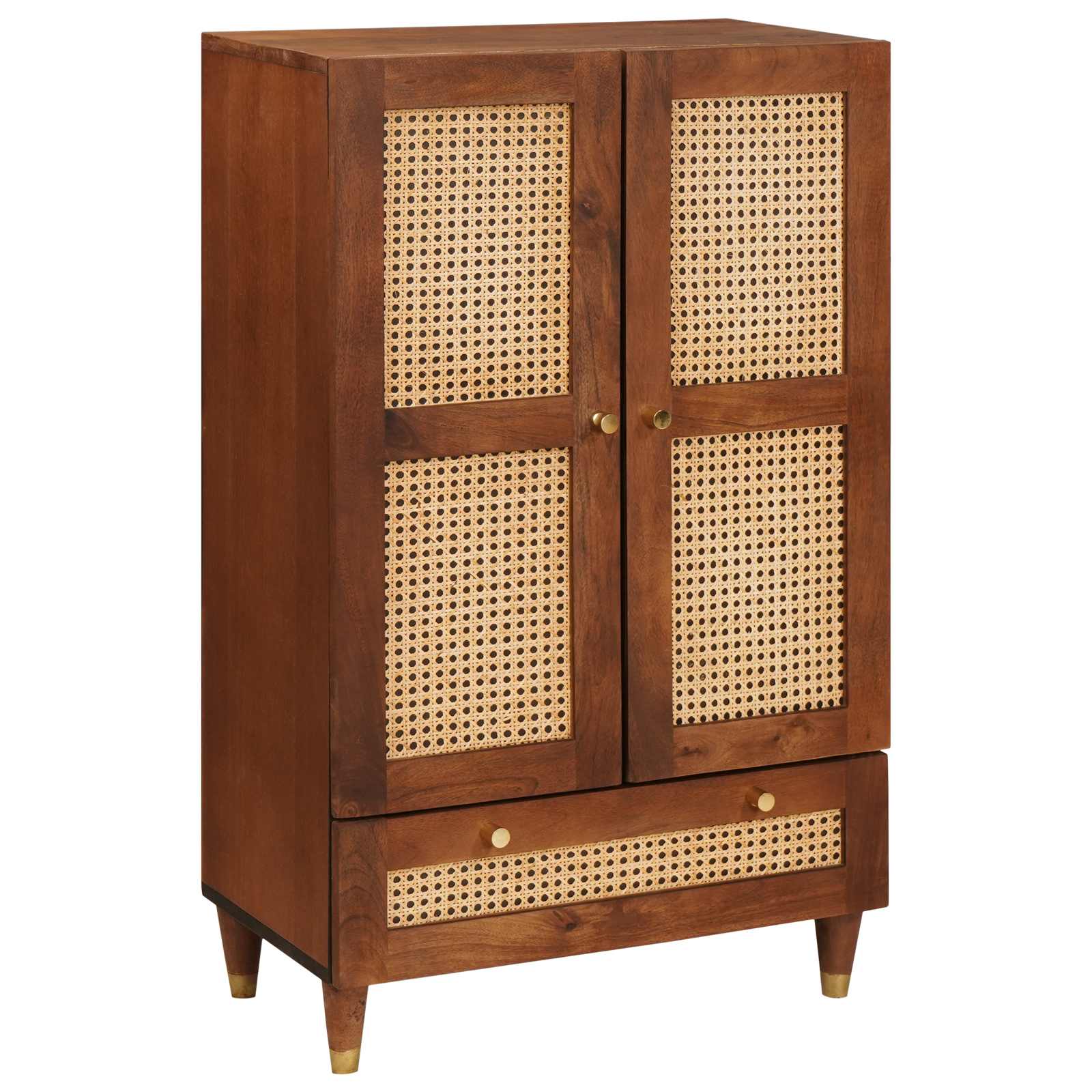 Mueble Alto Marrón 60 x 33,5 x 100 cm Madera de mango maciza