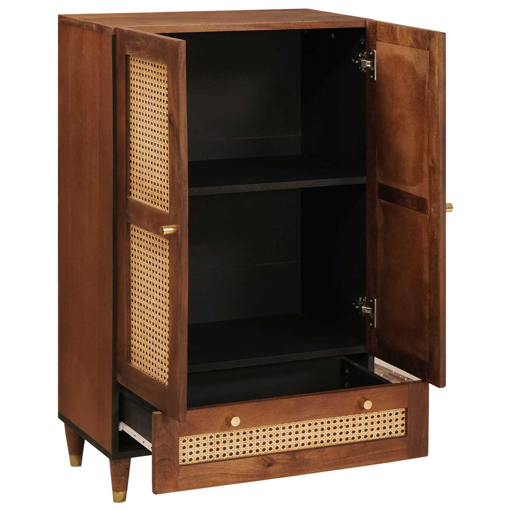 Mueble Alto Marrón 60 x 33,5 x 100 cm Madera de mango maciza