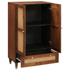 Mueble Alto Marrón 60 x 33,5 x 100 cm Madera de mango maciza