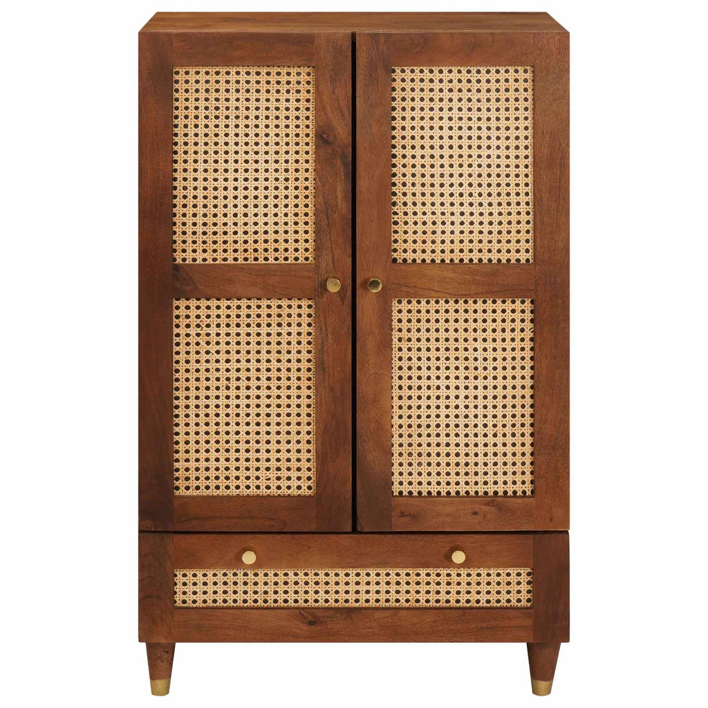 Mueble Alto Marrón 60 x 33,5 x 100 cm Madera de mango maciza