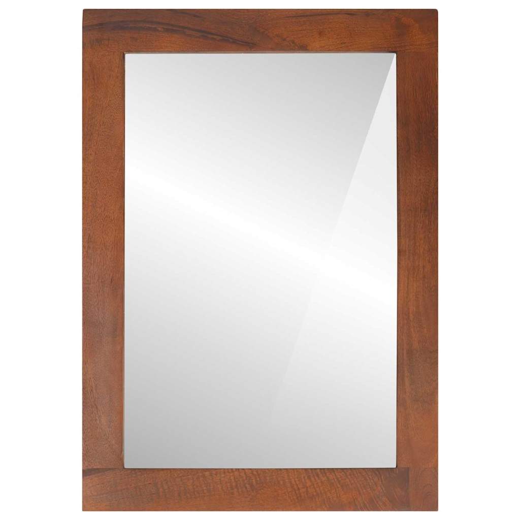 Espejo Rectangular con espejo Marrón y Plata 50 x 2,5 x 70 cm
