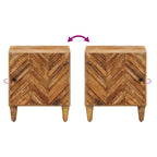 Mesita de Noche 2 pcs Marrón 40 x 33,5 x 46 cm
