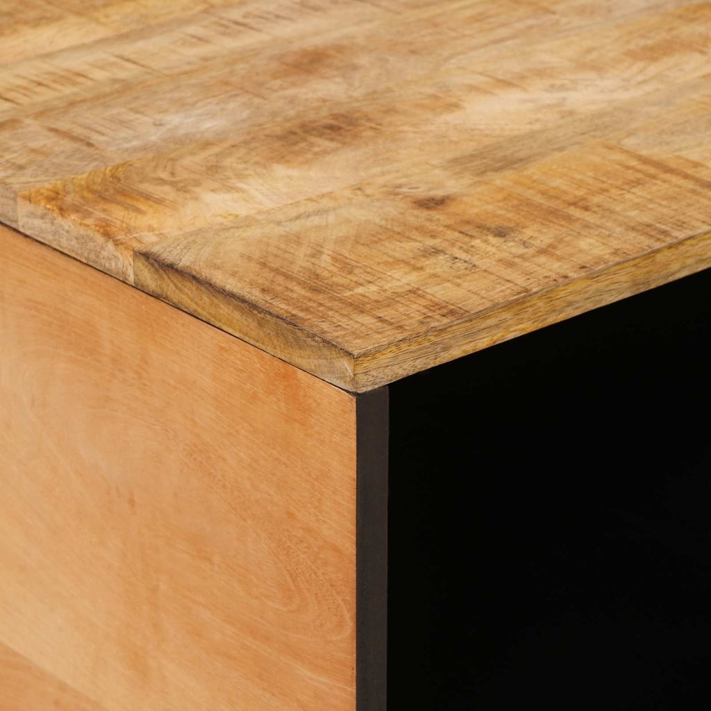 Mesa de Café Marrón 80 x 50 x 40 cm Madera de mango maciza