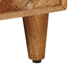Mesa de Café Marrón 80 x 50 x 40 cm Madera de mango maciza