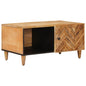 Mesa de Café Marrón 80 x 50 x 40 cm Madera de mango maciza