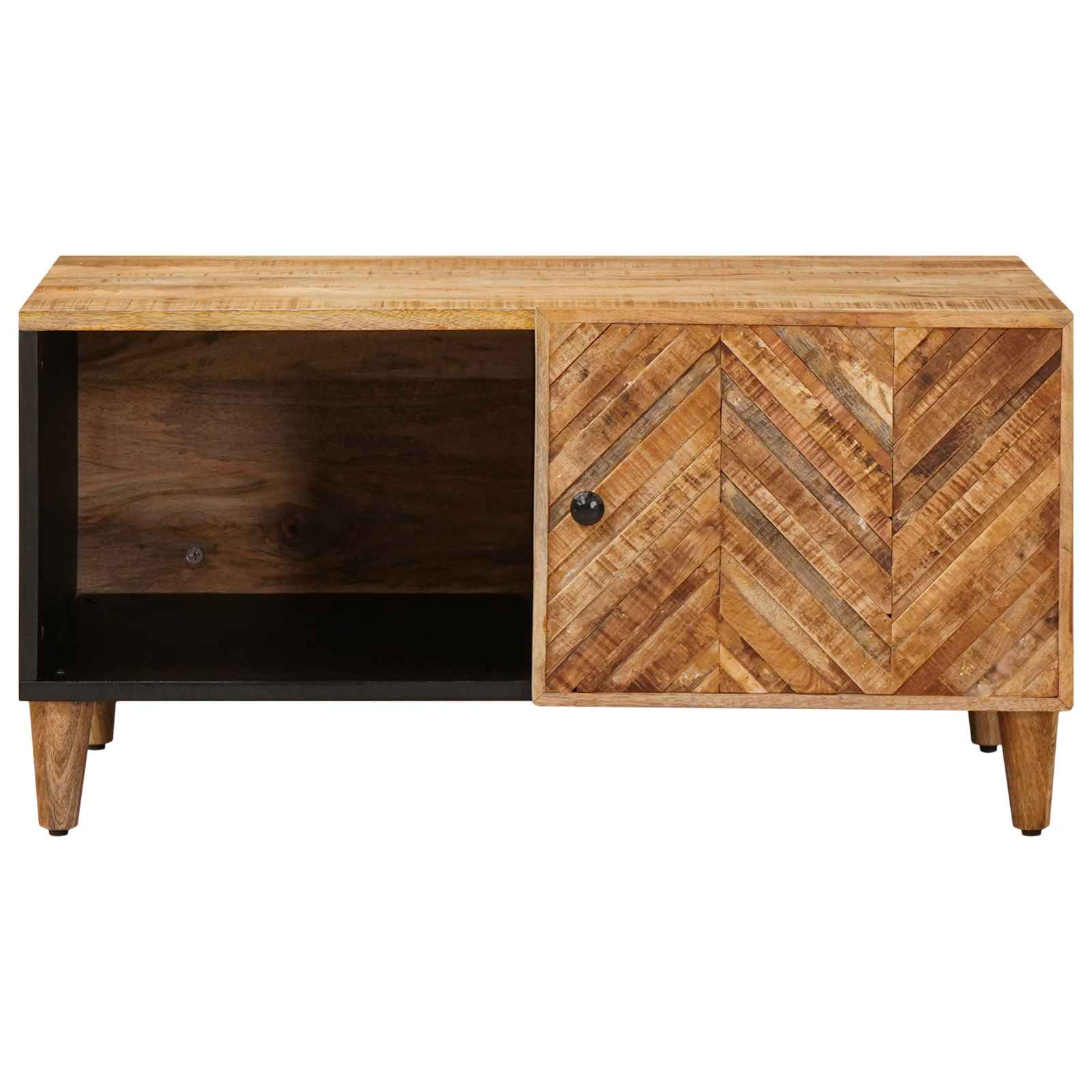 Mesa de Café Marrón 80 x 50 x 40 cm Madera de mango maciza