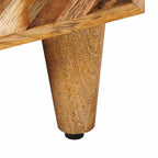 Mesita de Noche Marrón 50 x 33 x 60 cm Madera de mango maciza