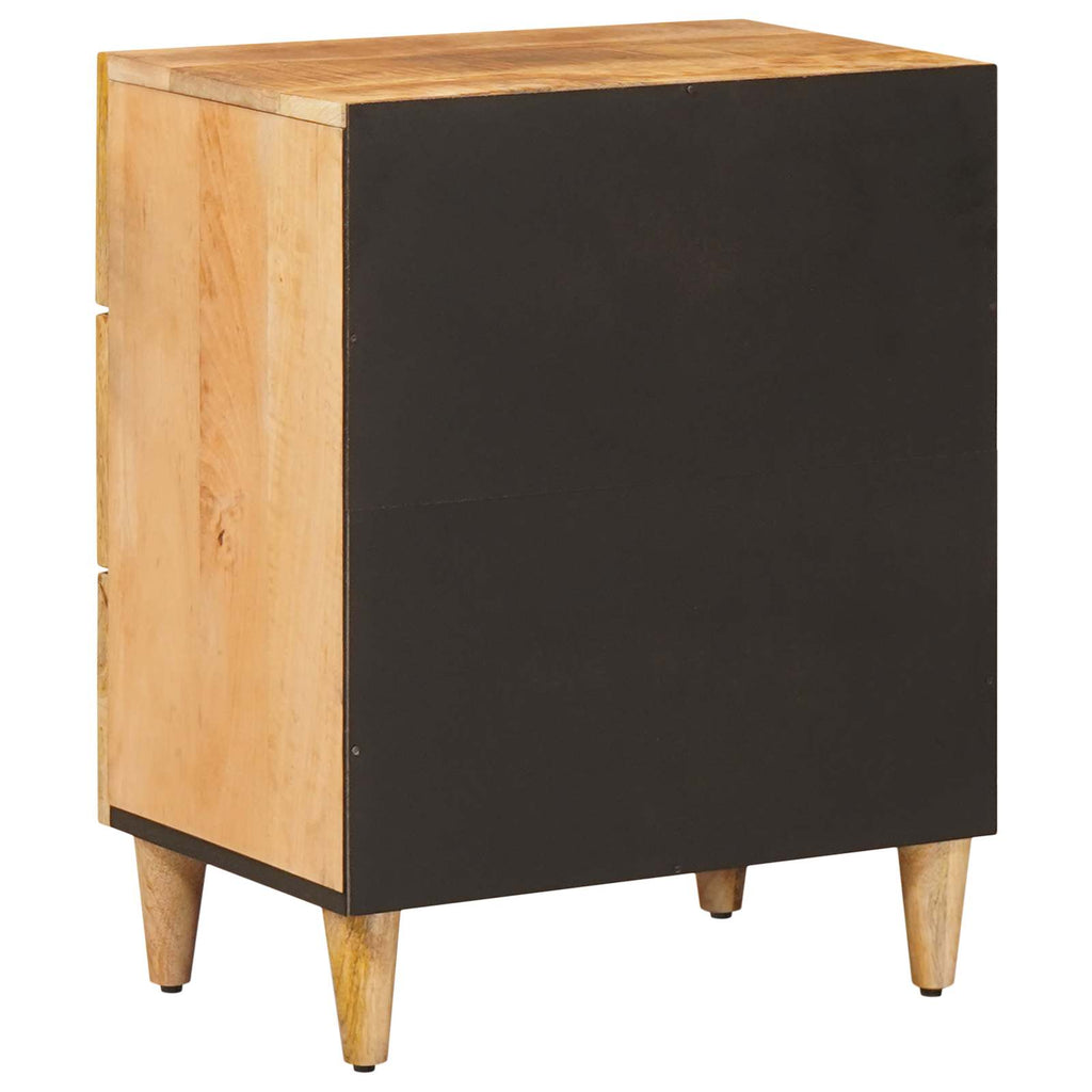 Mesita de Noche Marrón 50 x 33 x 60 cm Madera de mango maciza