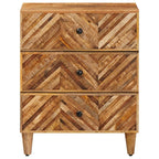 Mesita de Noche Marrón 50 x 33 x 60 cm Madera de mango maciza