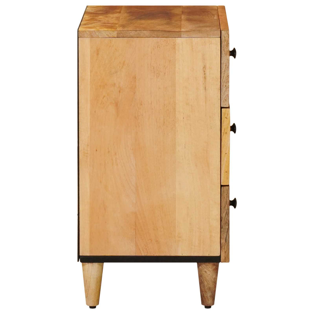 Mesita de Noche Marrón 50 x 33 x 60 cm Madera de mango maciza