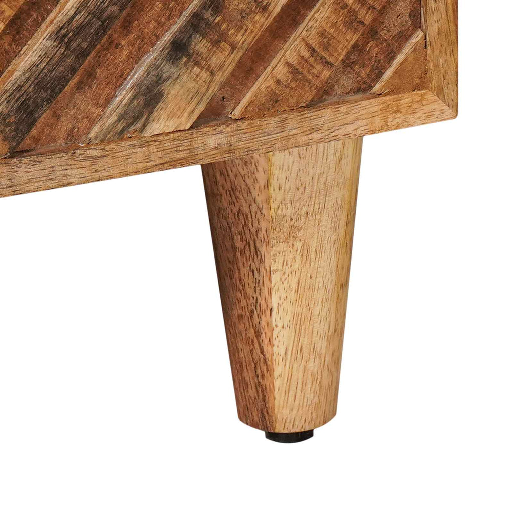 Mesita de Noche Marrón 50 x 33 x 60 cm Madera de mango maciza