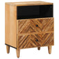 Brown Nightstand 50 x 33 x 60 cm Solid Mango Wood