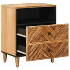 Mesita de Noche Marrón 50 x 33 x 60 cm Madera de mango maciza