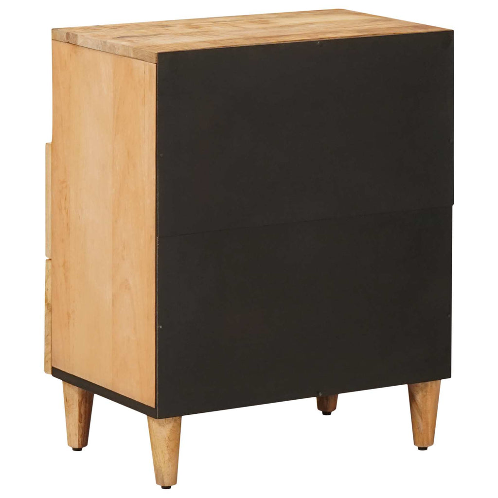 Mesita de Noche Marrón 50 x 33 x 60 cm Madera de mango maciza