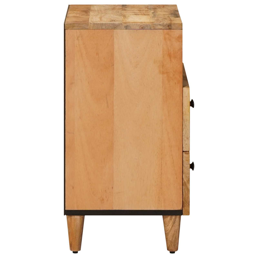 Mesita de Noche Marrón 50 x 33 x 60 cm Madera de mango maciza