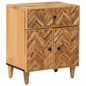 Mesita de Noche Marrón 50 x 33 x 60 cm Madera de mango maciza