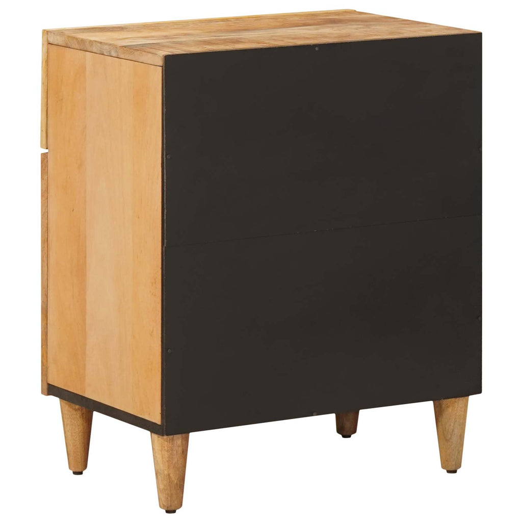 Mesita de Noche Marrón 50 x 33 x 60 cm Madera de mango maciza