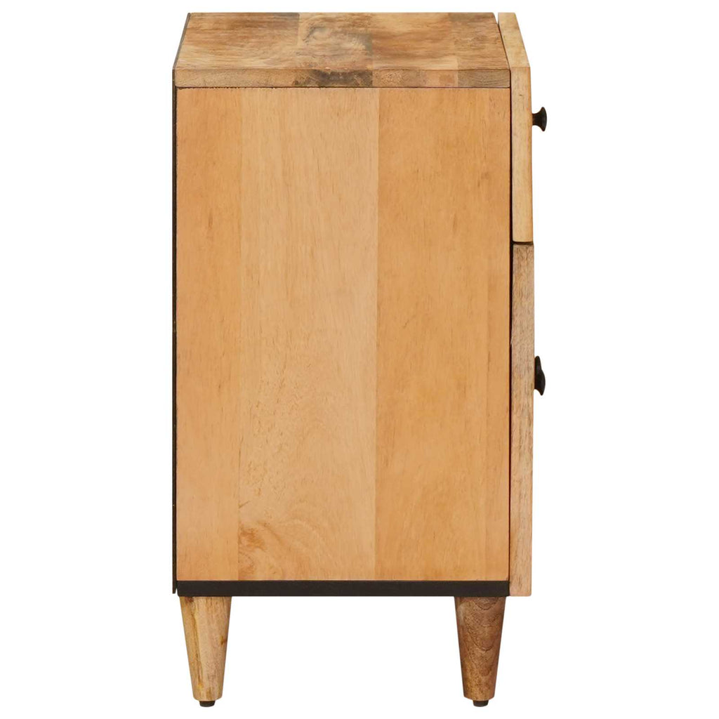 Mesita de Noche Marrón 50 x 33 x 60 cm Madera de mango maciza