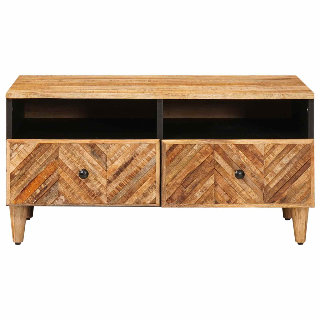 Mesa de Café Marrón 80 x 54 x 40 cm Madera de mango maciza