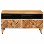 Mesa de Café Marrón 80 x 54 x 40 cm Madera de mango maciza