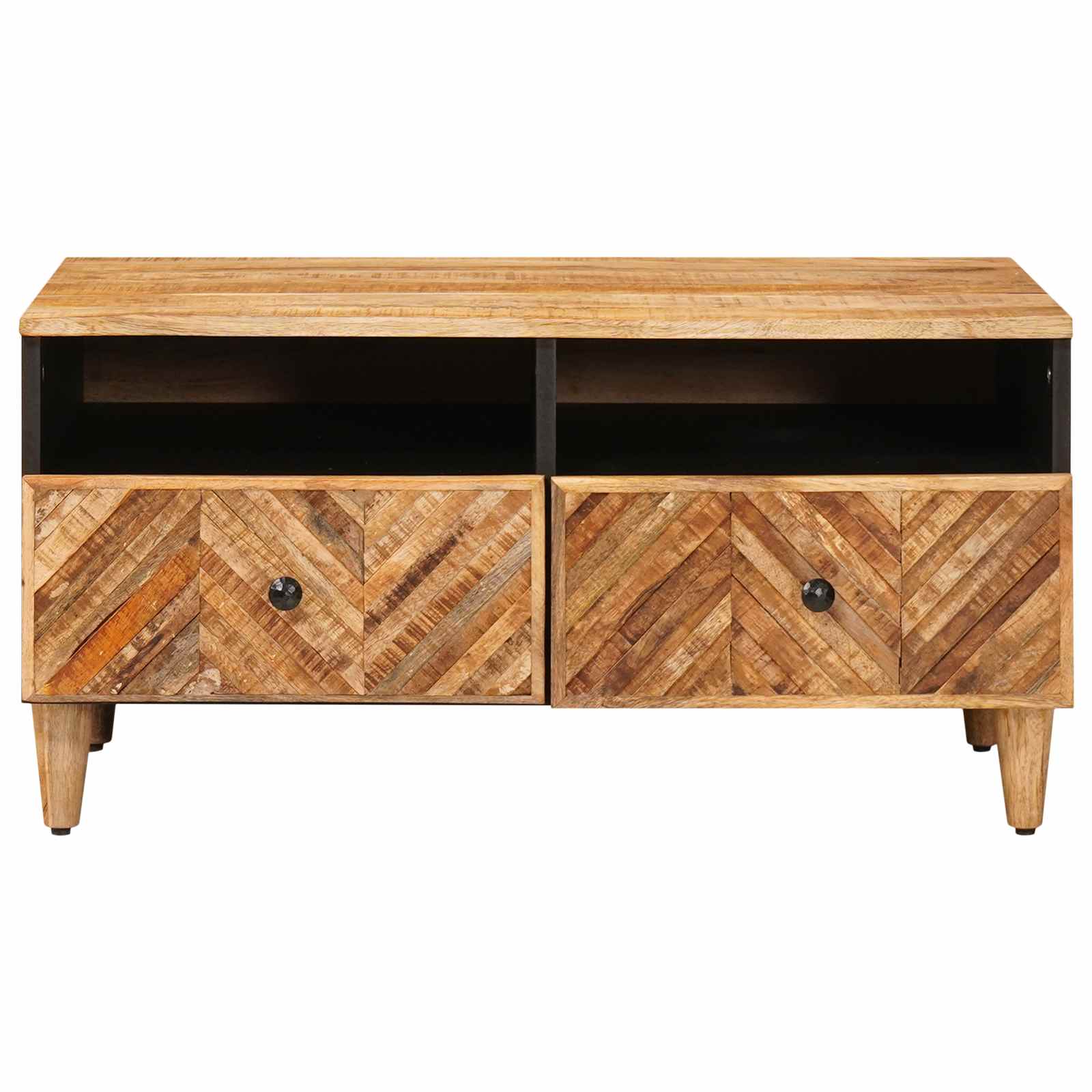 Mesa de Café Marrón 80 x 54 x 40 cm Madera de mango maciza