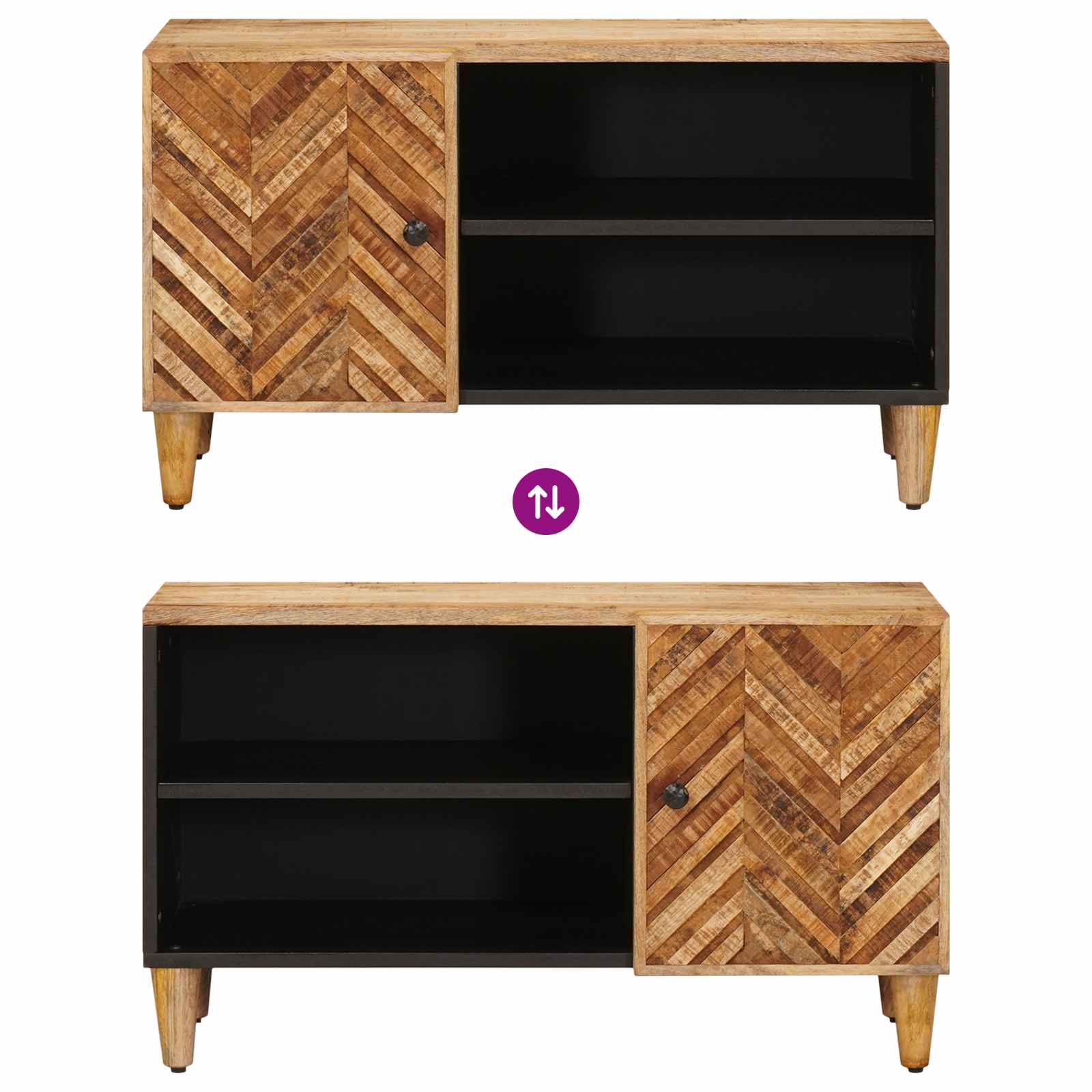 Armarios de Almacenamiento con puerta Marrón 80 x 31,5 x 46 cm