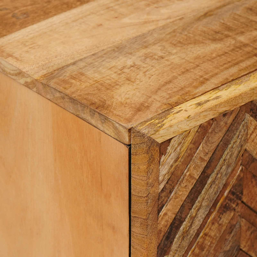 Mueble de lavabo Marrón 62 x 33 x 58 cm Madera de mango maciza