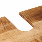 Mueble de lavabo Marrón 62 x 33 x 58 cm Madera de mango maciza