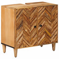 Mueble de lavabo Marrón 62 x 33 x 58 cm Madera de mango maciza