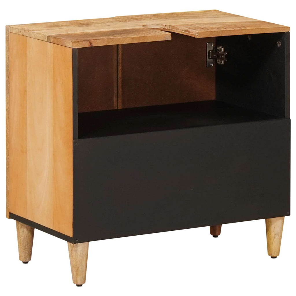 Mueble de lavabo Marrón 62 x 33 x 58 cm Madera de mango maciza