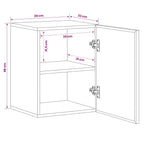 Mueble colgante Marrón 38 x 33,5 x 48 cm Madera de mango maciza