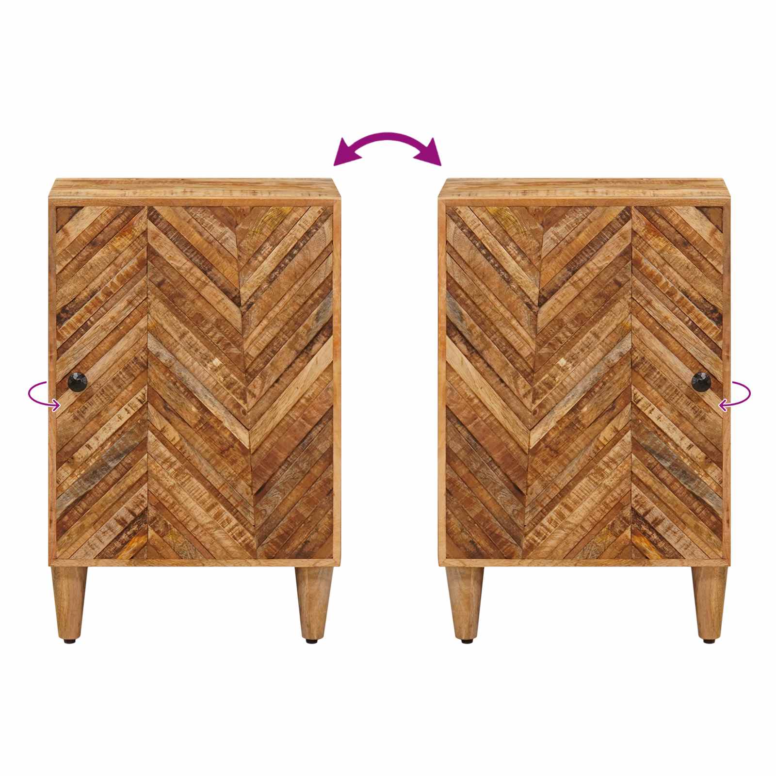 Mueble de Cuarto de Baño con puerta Marrón 38 x 33,5 x 58 cm