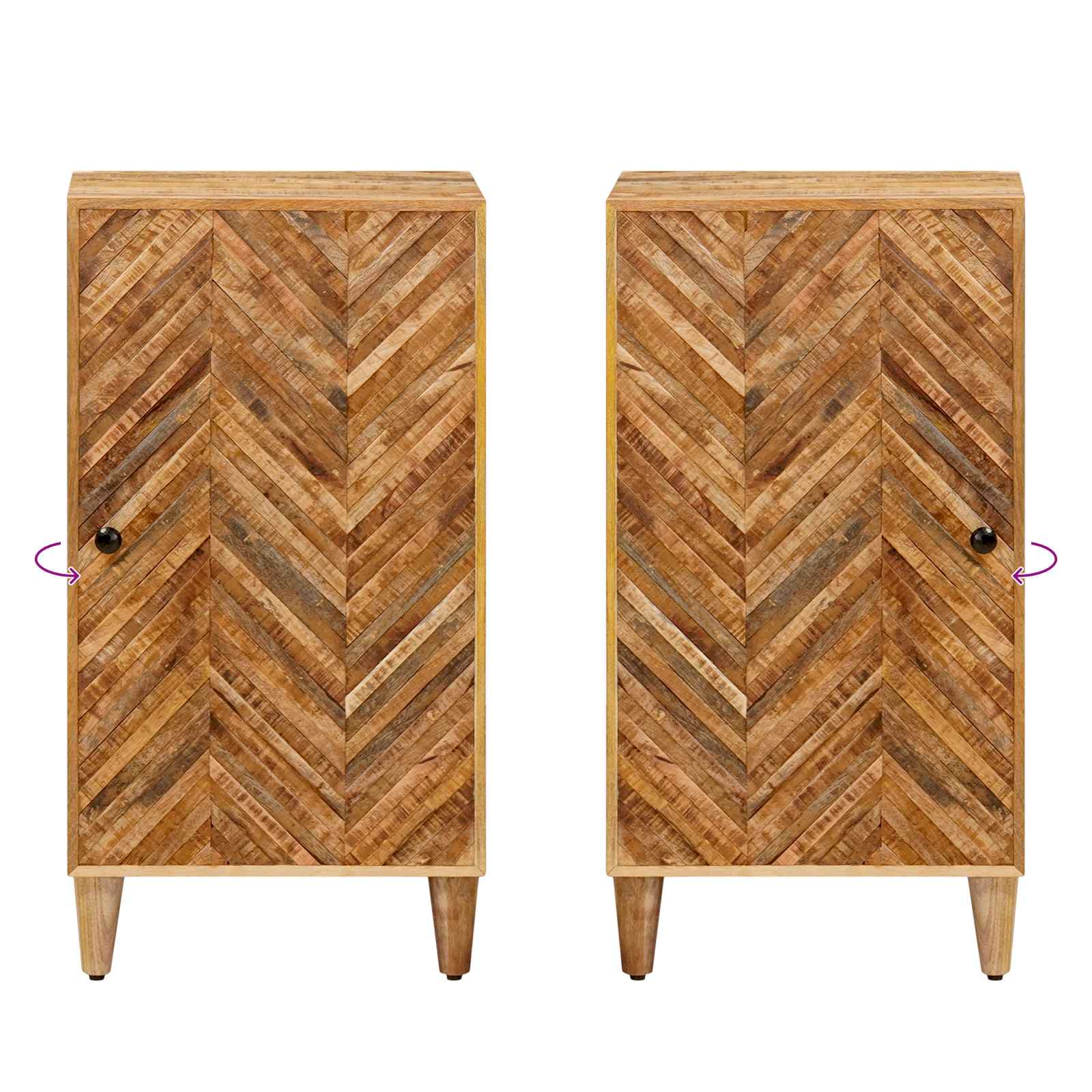 Armarios de Almacenamiento con puerta Marrón 40 x 33,5 x 75 cm