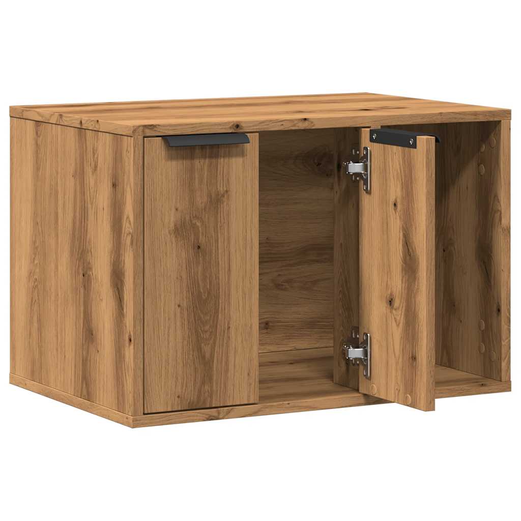 Mueble arenero para gatos madera ingeniería artisian 60x40x40cm