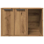 Mueble arenero para gatos madera ingeniería artisian 60x40x40cm
