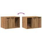 Mueble arenero para gatos madera ingeniería artisian 60x40x40cm