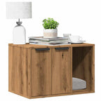 Mueble arenero para gatos madera ingeniería artisian 60x40x40cm