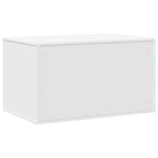 Mueble arenero para gatos madera ingeniería blanco 80x50x45 cm