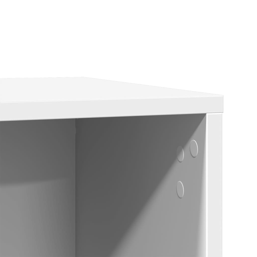 Mueble arenero para gatos madera ingeniería blanco 80x50x45 cm