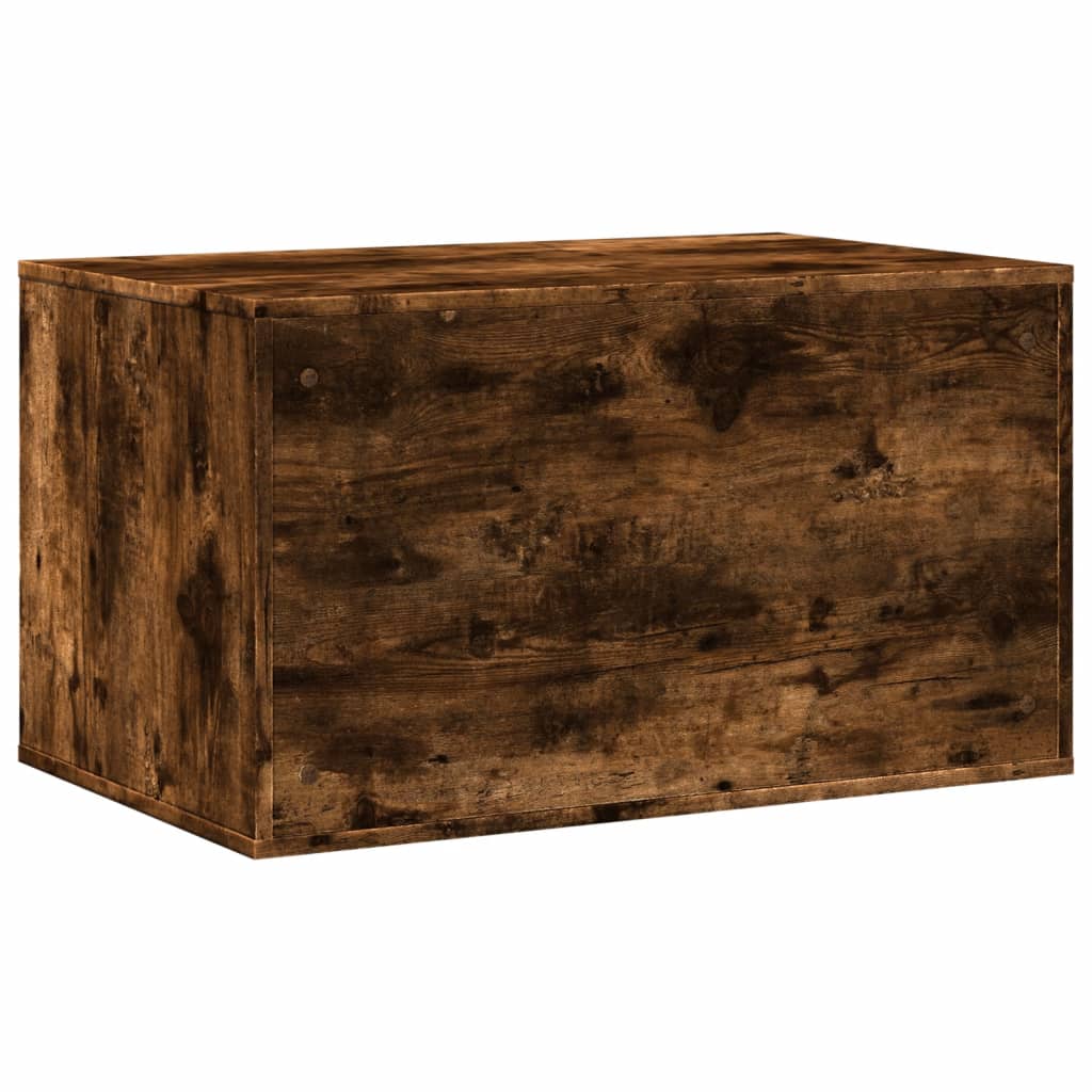 Mueble arenero para gatos madera roble ahumado 80x50x45 cm